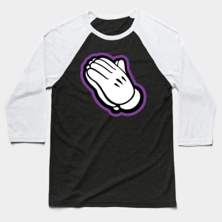 Praying hands-purple Baseball T-Shirt